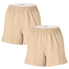 Soffe 여성용 패션 주니어용 정통 치어 반바지 - 누드 헤더 - 스몰 - 2팩 누드 헤더 S