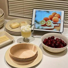 氣炸鍋烘焙紙盤 圓形隔油紙, 1個, 炸鍋通用 加厚50個裝