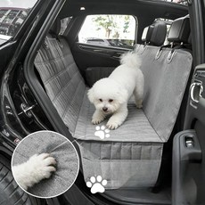 Tinduo 차량용 애견매트 애견매트 자동차 뒷좌석커버 시트보호매트, 1개, 그레이