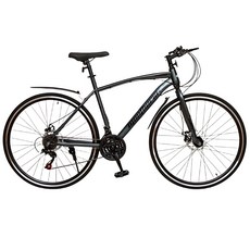 몬테리아 로드자전거 21단 700C 90%조립 로드바이크 C395-20, 1개, 170cm, 다크 그레이 A타입