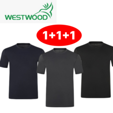 [매장정품 ] 웨스트우드 남여공용 반팔티 등산 캠핑 낚시 러닝 골프 농사 운동 헬스 아웃도어 스포츠 작업복 통기성 여름 냉감 쿨 아이스 스판 신축성 기능성 라운드티 1+1+1세트