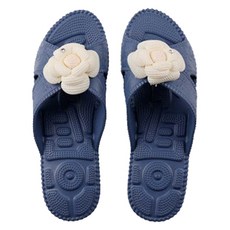 신우 EVA 플라워 지압 거실화 미끄럼방지 다용도화 국산, 네이비, 1개