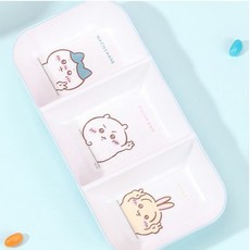 먼작귀 치이카와 캐릭터 3절 직사각 반찬접시 589182, 단품