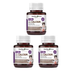 호주 헬시케어 Healthy Care Kids Milk Calcium 어린이 밀크 칼슘 캡슐, 3개, 60정