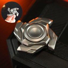 포켓윙즈 날개가 열리는 표창 모양 피젯 스피너, 1개, 실버