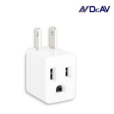 Dr.AV聖岡 轉向3P轉2P轉接頭 (TNT-777R/90度右開口), 1個