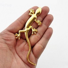 차량용 엠블럼 자동차 앰블럼 엠블렘 스티커 3D 메탈 장식 천사 발바닥, 도마뱀 골드
