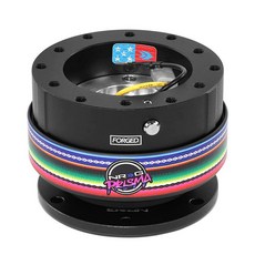 NRG Innovations 퀵 릴리스 블랙 바디/ 링 Gen 2.0 (SRK-200BK) 382565, 블랙 바디/멕시칼리 링