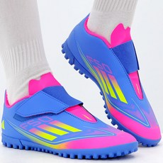 아디다스 키즈 끈 없는 축구화 TF 인조잔디용 맨땅용 풋살화 탈부착 스트랩 어린이 축구 신발 터프화