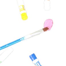 아크릴팔레트 투명 원형 페인트 혼색 팔레트 미술 학생용 똑템, 1개