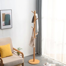 Hans Market原木立式衣架, 白色的