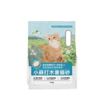 Eco Clean 艾可 小蘇打木薯貓砂 2.5kg 芬多精 銀離子活性碳 鋅離子沸石, 1個