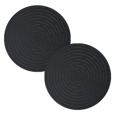 더하리 국산 실리콘 인덕션 보호매트 (1+1), 블랙 20cm, 2개