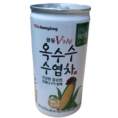 광동 V라인 옥수수수염차 미니캔, 180ml, 2개