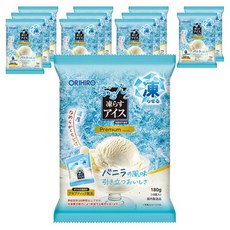 ORIHIRO 普倫託 冷凍即食冰棒 頂級香草 10入, 12個, 180g