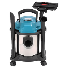 多功能乾濕兩用吸塵器，家用/工業用皆宜，強力清潔，多種吸頭配件, 白藍, SW15