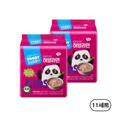 푸디버디 맵지않은 하양라면 키즈 라면 1mm 면발, 80g, 88개
