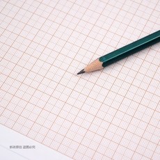 모눈종이 100매 방안지 패턴지 수학 눈금 격자 연습장 도면 좌표지 정사각형지 종이, 1개, A4(17x25cm) 100매