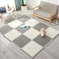 층간소음방지 퍼즐매트 놀이방 거실용 30x30x2.5cm 3컬러 셀프설치 EVA매트, 1개, 그레이
