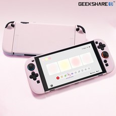 닌텐도 스위치2 케이스 긱쉐어 마카롱 풀커버, 마카롱 핑크, 1개