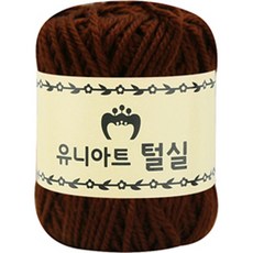 손뜨개 공예 진갈색 종이관 감기 뜨개 지관실