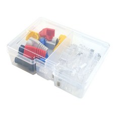 (티테크놀로지) RJ-45 커넥터 CAT.5E / 5칼라 통부트 6.5파이 포함 10세트 (T-RJ45-BOOT-S20), 1개, T-RJ45-BOOT-S20