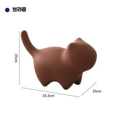 스툴 고양이 의자 애니멀 동물 체어 인테리어, 1개, 올리브색
