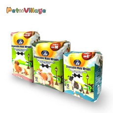 Otis Pet Village 狗狗尿布 外出護理 紙尿褲, 1個, 公狗專用拋棄式禮貌帶 S 14片