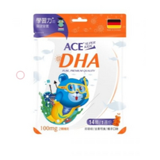 ACE 機能-Q DHA 軟糖 14顆/袋 - SUPER KIDS 機能性軟糖, 1個