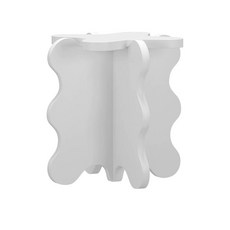 북유럽 사이드 테이블 티테이블 탁자 선반 인테리어, C. 유백색