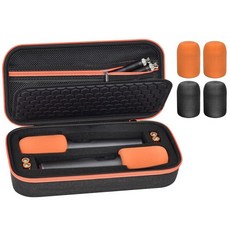ANKHOH JBL Partybox DIY용 무선 마이크 2개 시스템용 케이스 - 커버 폼 포함 21.6~26.7cm(8.25~10.5인치) 휴대용 듀얼 마이크 수신기 전, Simple