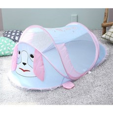 원터치 캐릭터 미니 모기장 유아용, 블루