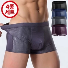 [1+1+1+1] 남자 모달 메쉬 드로즈 팬티 남성팬티 3D 드로즈팬츠 남자속옷 4개세트