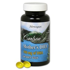 Carlson Mother's DHA 100mg軟膠囊, 60顆, 1罐