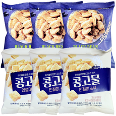동아제과 콩고물 인절미 스낵 56g + 검은콩 인절미 스낵 51g, 3세트