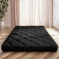 CypherX 10.2cm(4인치) 두께의 일본 이불 바닥 매트 트윈 사이즈 99.1 x 203.2cm(39 x 80인치) 5겹 트윈 일본 다다미 매트 바닥 침대 접이식 롤업