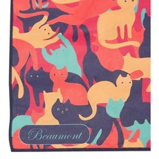 英國Beaumont 管樂器擦拭布 L號 超細纖維樂器清潔布 - 薩克斯風玩家館, 1個, 貓