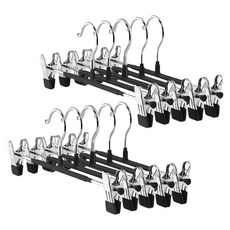 일상가 고리회전되는 나노코팅 논슬립 고급형 치마 바지걸이, 10개, 블랙