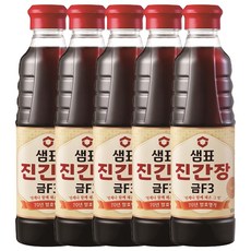샘표 진간장 금F3, 500ml, 5개