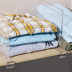 일상발견 옷장분리대 아크릴분리대 선반위옷정리용아크릴칸막이분리대 수납칸막이 선반칸막이