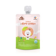 CJ 튼튼스쿨 너를위한 납작복숭아 100ml 40개 2박스/, 80개