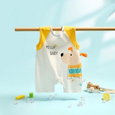 베베니즈 애니멀 민소매 롬퍼