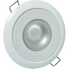 루미텍 미라지 LED 플러시 마운트 천장 다운라이트 유리 흰색 무조도 비TTP IP67 등급 슬림 프로파일 실내외용 114110 172 루멘, White Dimming/ Red Non-Dimming, White Housing, White Dimming/ Red Non-Dimming