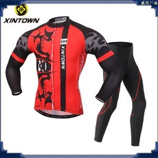 長袖騎行服 短袖騎行服 透氣速乾衣 騎行褲 / 單車褲 吸濕排汗衣 吸濕排汗 透氣速乾 高彈貼身XINTOWN騎行服長套