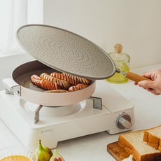 기름튐방지 실리콘 오일가드 팬커버, 색상:버건디, 1개