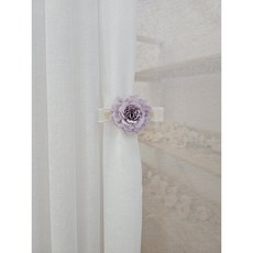 이룸앤스위트홈 퍼플 미니 플라워 커튼핀 2clor, 연보라, 2개