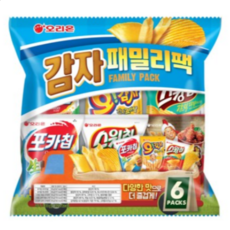 오리온 감자 패밀리팩, 6종세트, 2개