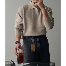 style dr 남자 오버핏 긴팔 니트 어깨넓어보이는 남자니트