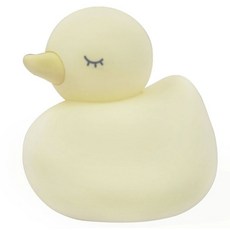 矽膠發光鴨迷你睡眠燈, 黃色的