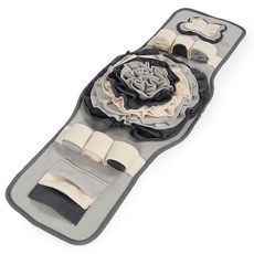 狗狗手錶型嗅聞墊磨牙玩具, 灰色, 1個